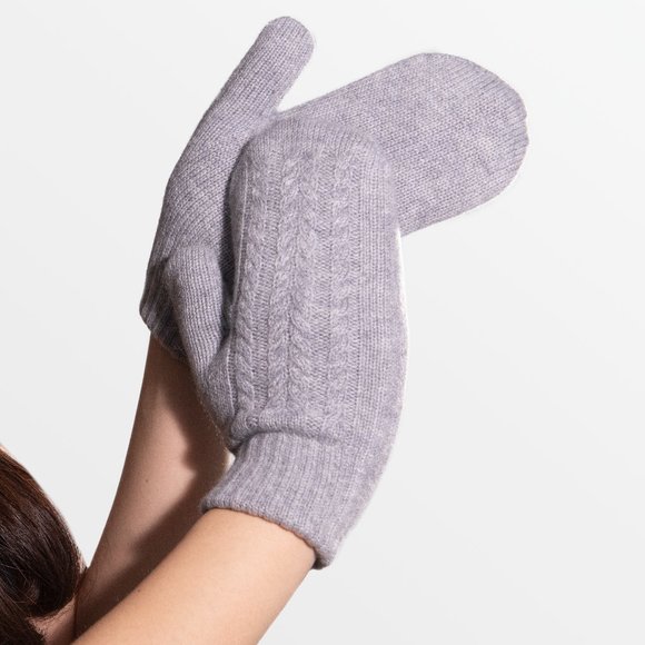 Best winter mittens | Knitted mittens | Cashmere mittens | best Christmas gifts - Picture 2 of 8